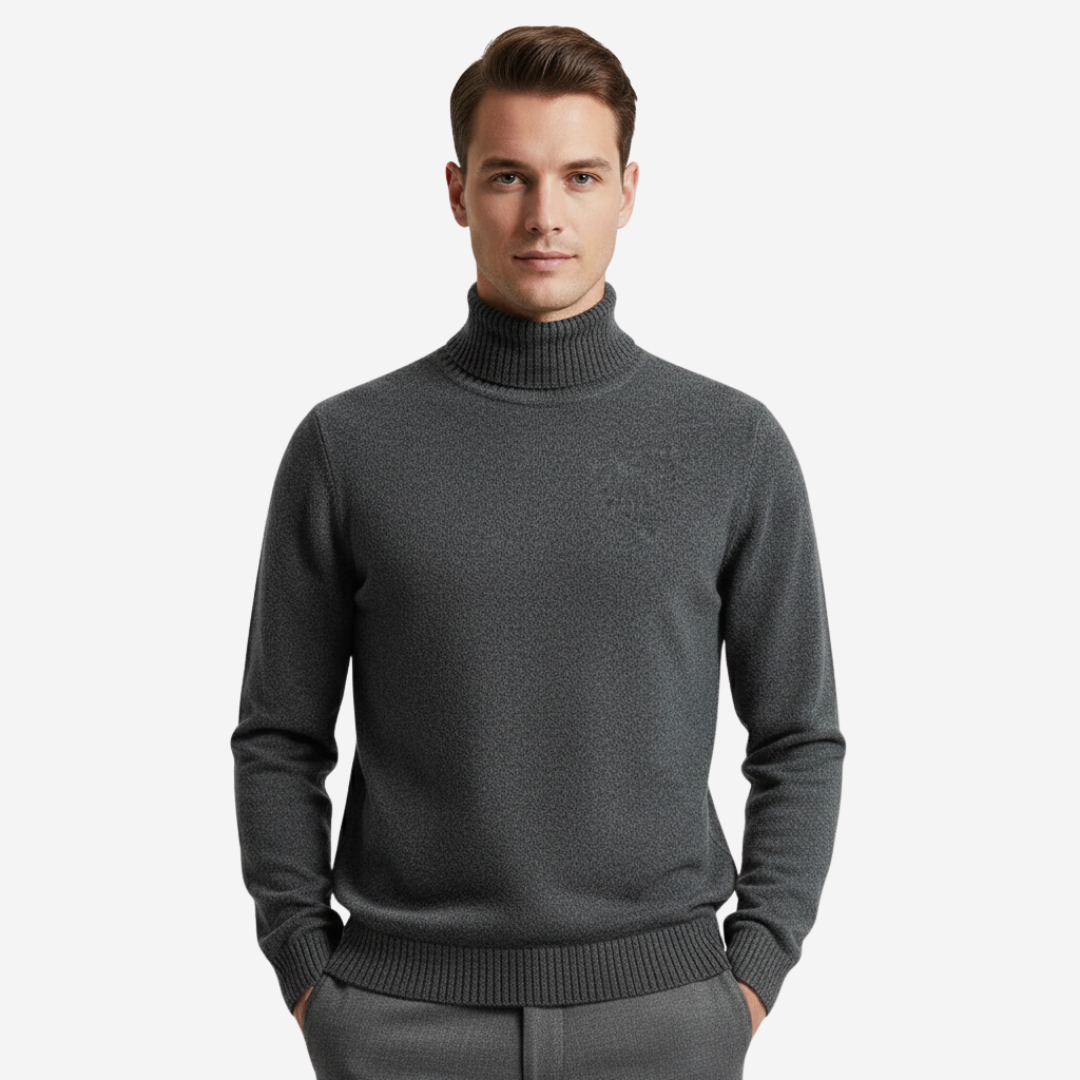 VELMAR | Herren Merino Rollkragenpullover