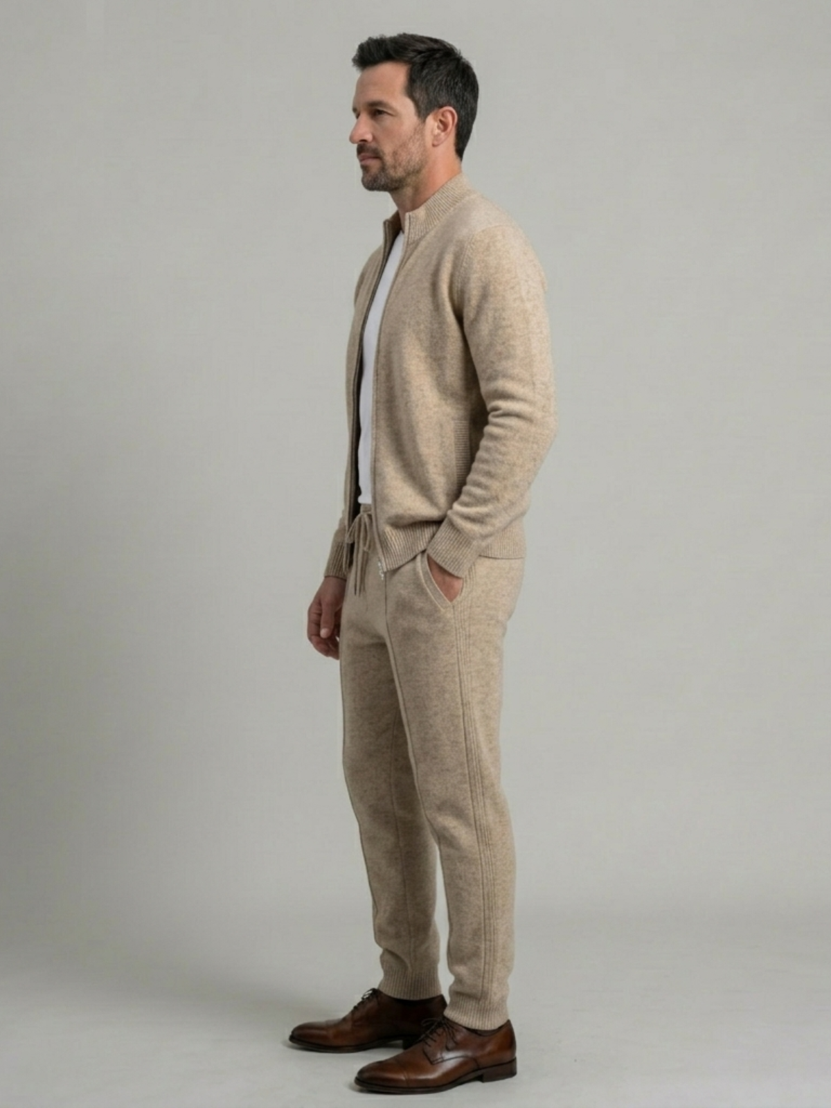 VELMAR | Herren Lounge Set – Zweiteilig aus  Merinowolle für Komfort und Stil
