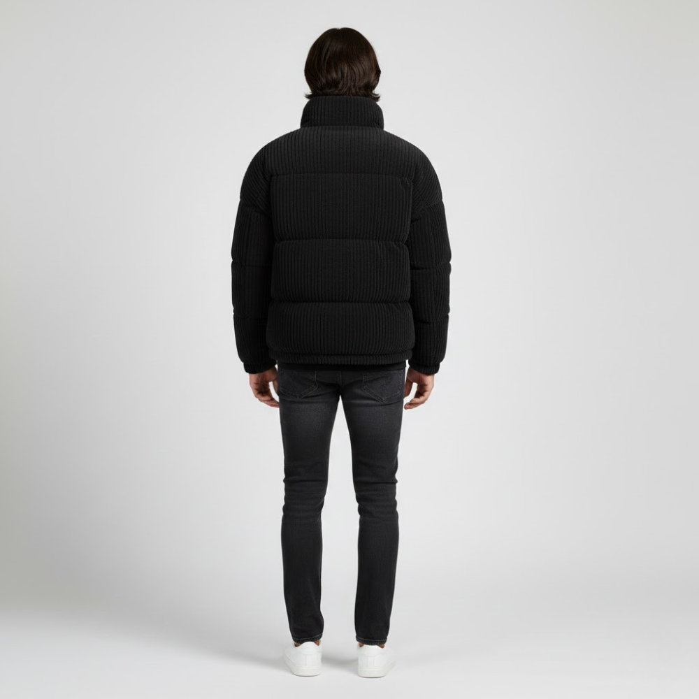 VELMAR | Cord Puffer Jacke Herren – Warme Steppjacke für Winter