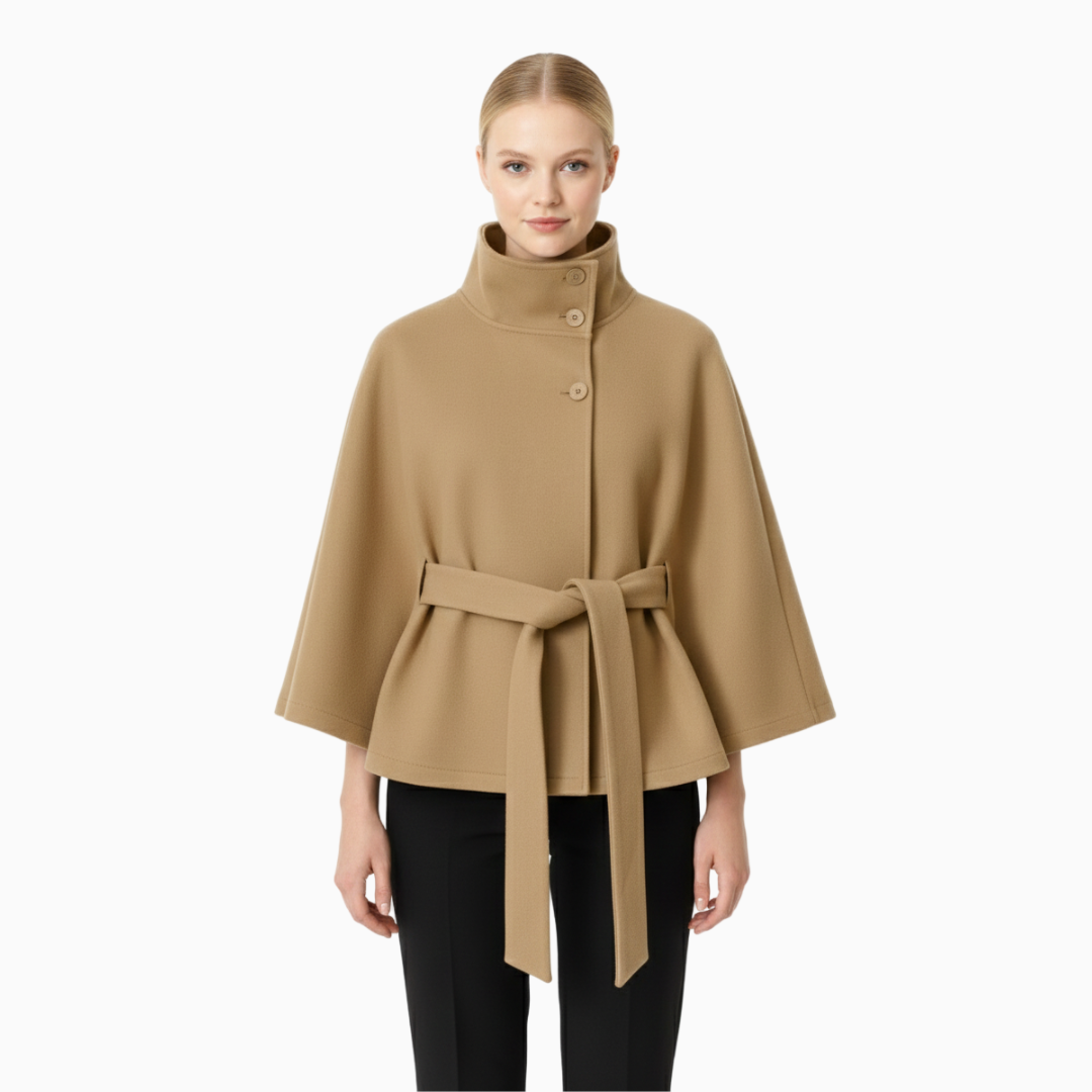 VELMAR | Damen Wollmantel elegant mit Gürtel aus Wollmischung kaufen