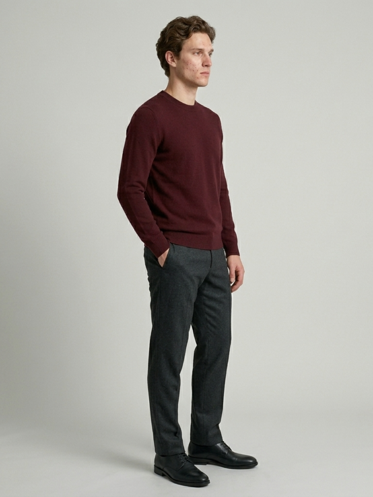 VELMAR | Herren Merino Pullover – Klassischer Rundhalsausschnitt in zeitloser Eleganz