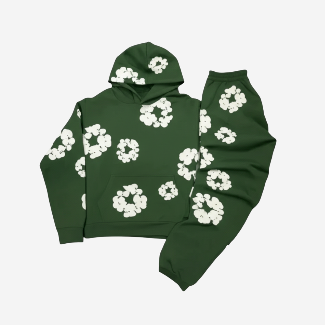 VELMAR | Trainingsanzug Unisex Floral Print Atmungsaktiv Urban Fit