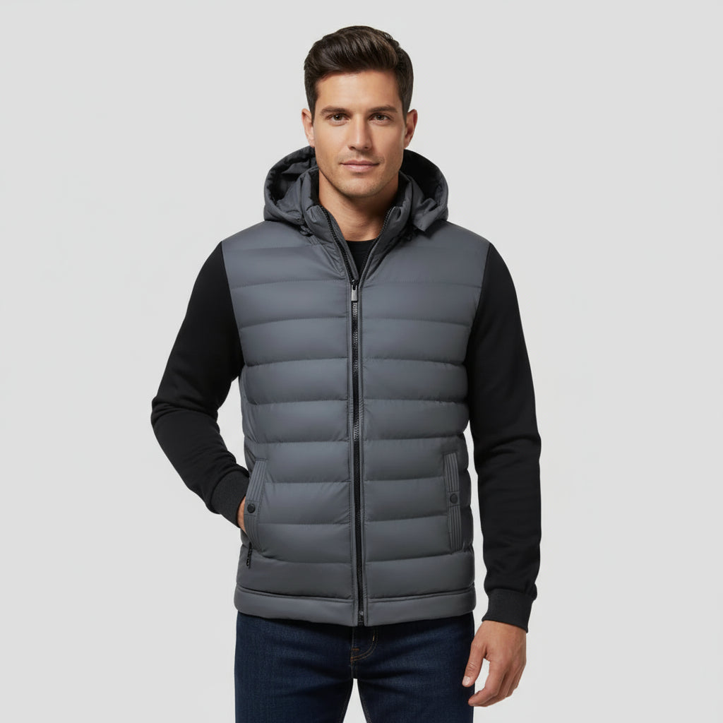 VELMAR | Herren Hybridjacke – Gepolsterte Softshell-Jacke für stilvolle Wärme