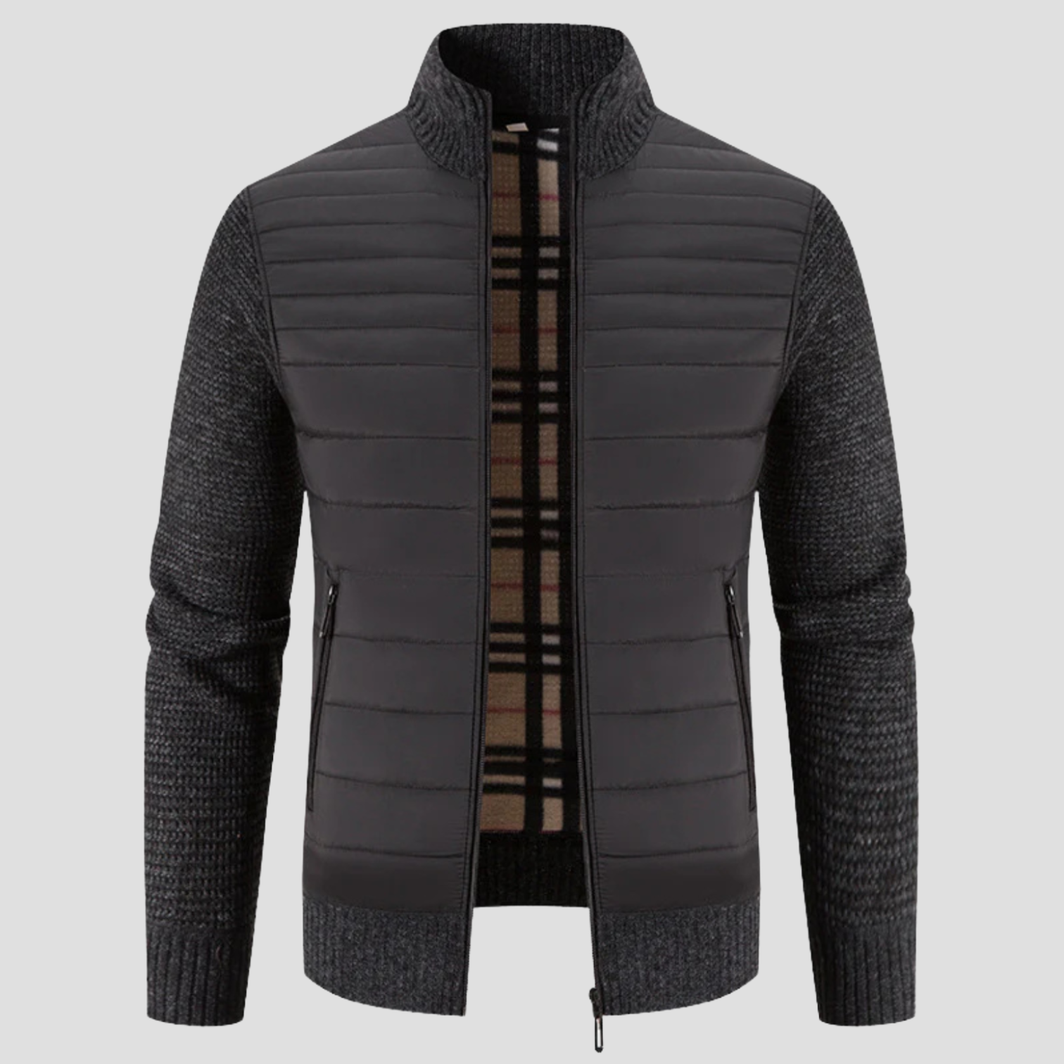 VELMAR | Herren Hybridjacke – Premium Daunenkomfort trifft moderne Eleganz