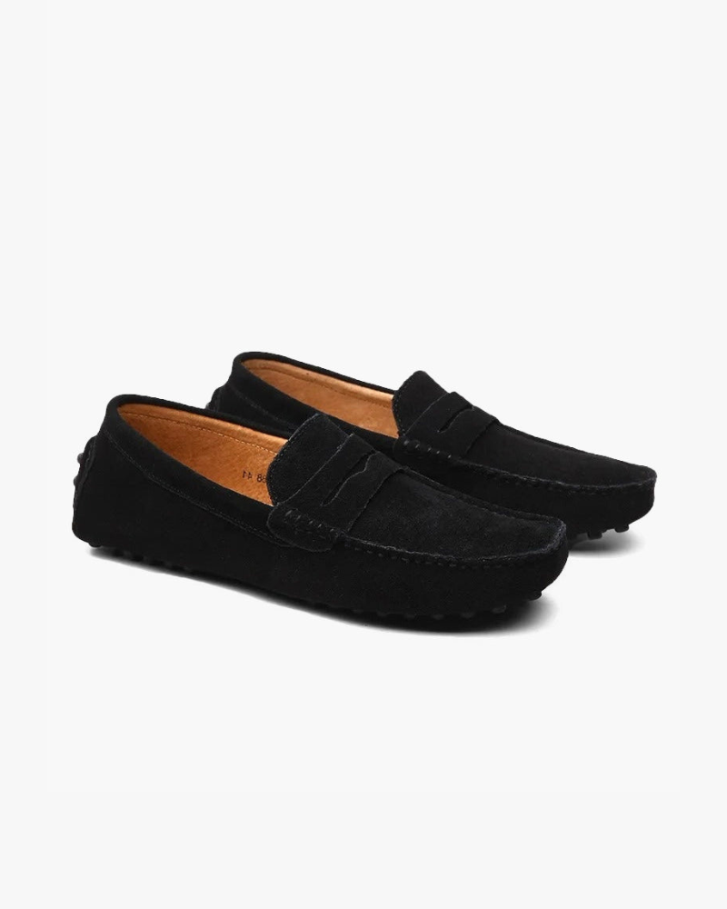 VELMAR | Herren Klassische Wildleder Slip-On Loafer Bequeme Passform