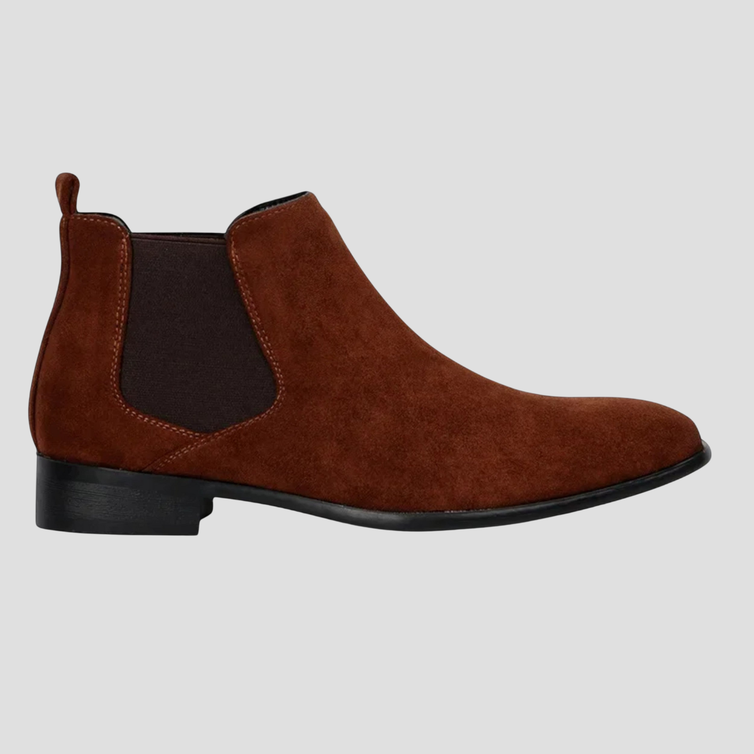 VELMAR | Herren Wildleder Chelsea Boots – Quadratische Eleganz im klassischen Stil