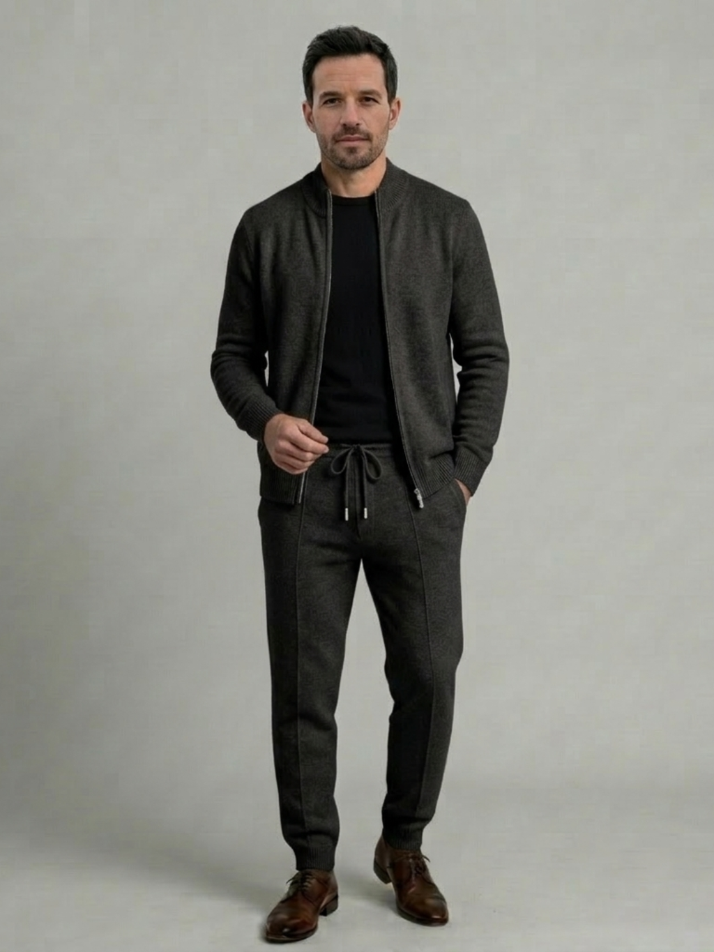 VELMAR | Herren Lounge Set – Zweiteilig aus  Merinowolle für Komfort und Stil