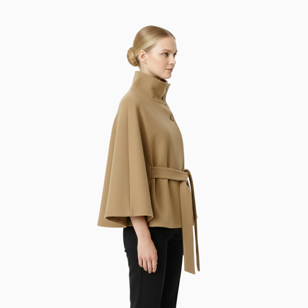 VELMAR | Damen Wollmantel elegant mit Gürtel aus Wollmischung kaufen