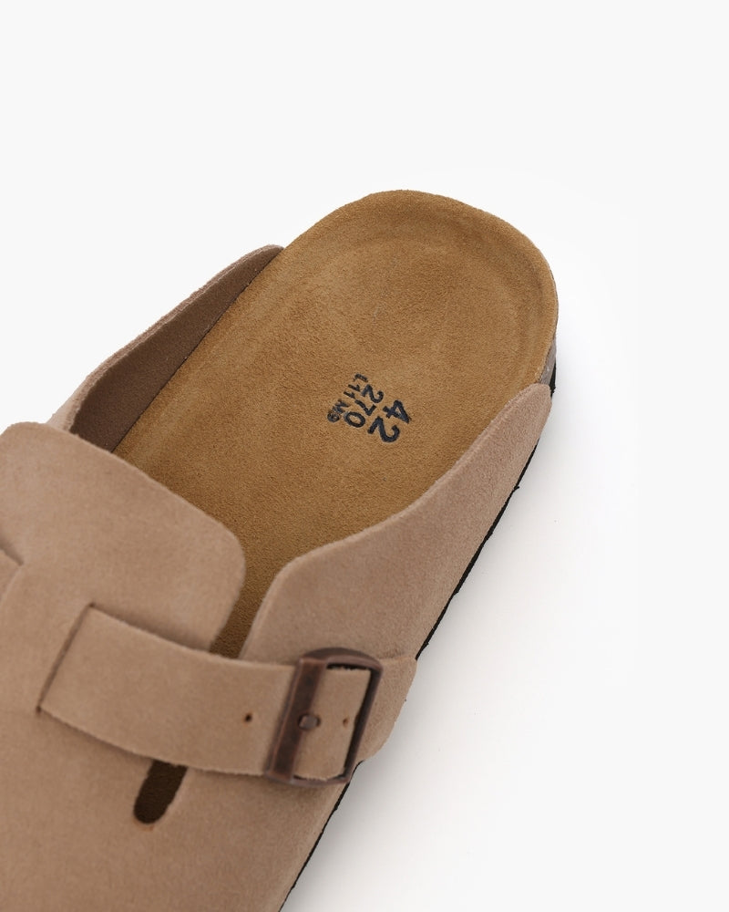 VELMAR | Herren Wildleder Leder Clogs Komfort Passform Klassisches Design