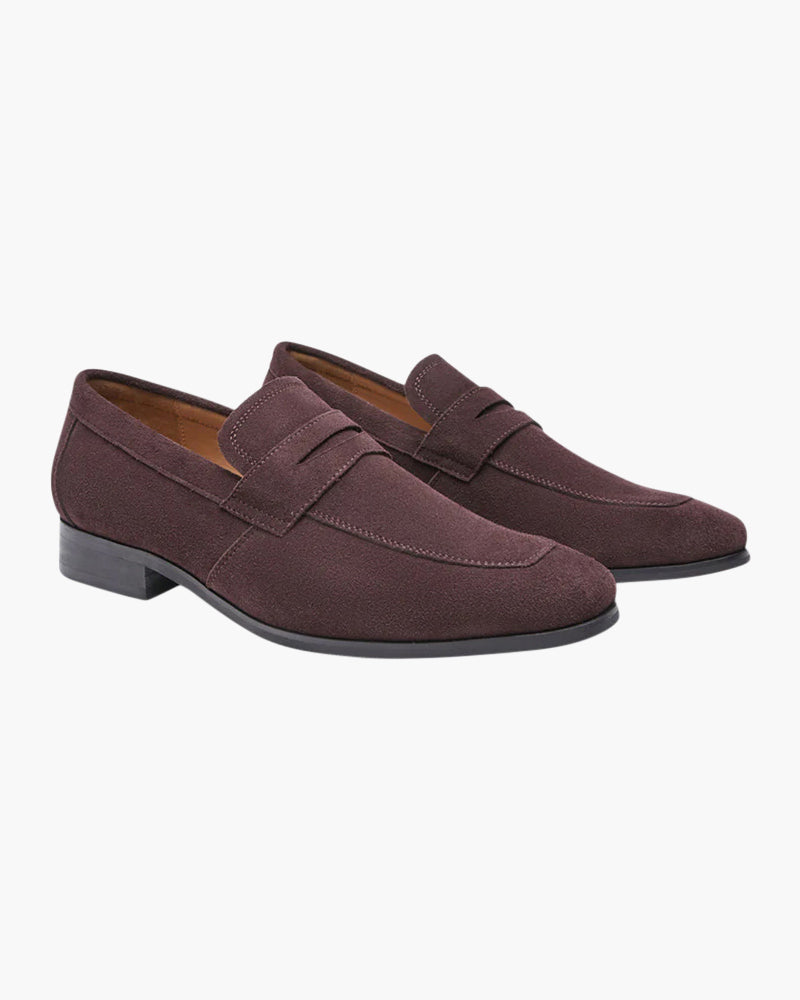 VELMAR | Herren Wildleder Penny Loafer Luxuriöses Leder Bequeme Passform