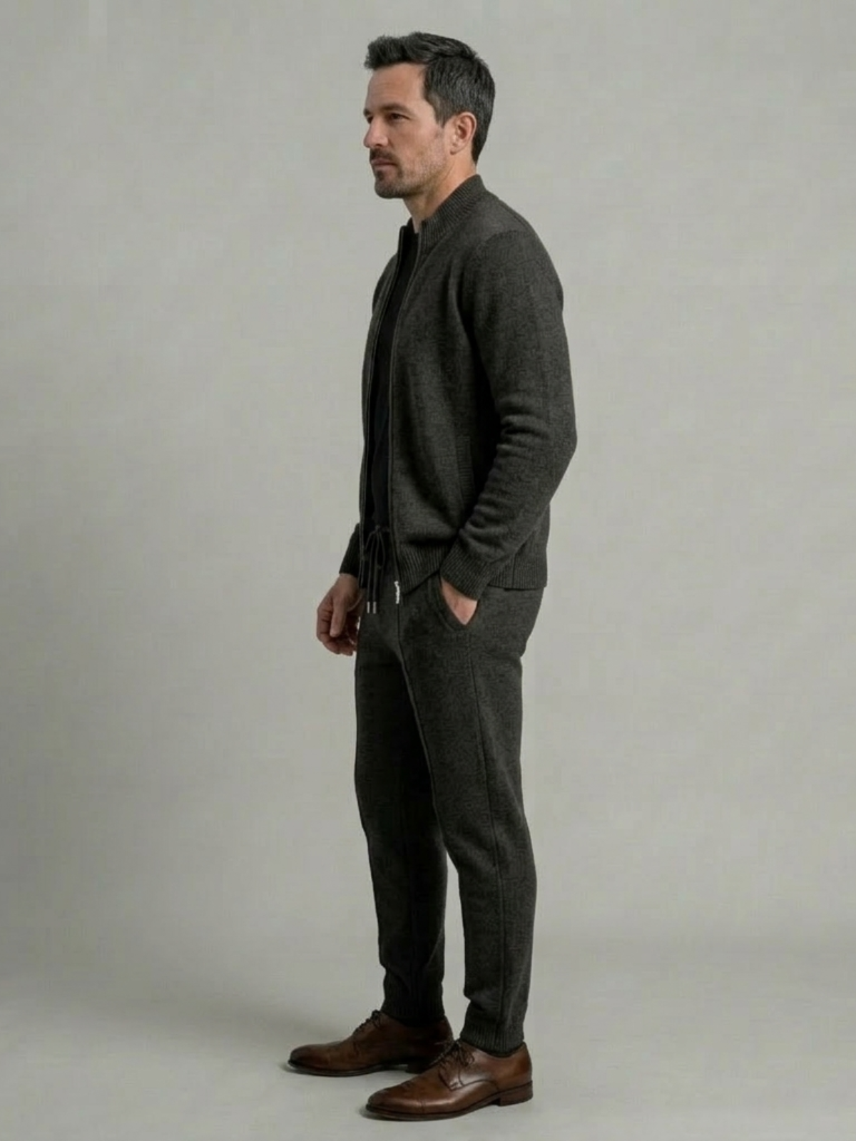 VELMAR | Herren Lounge Set – Zweiteilig aus  Merinowolle für Komfort und Stil