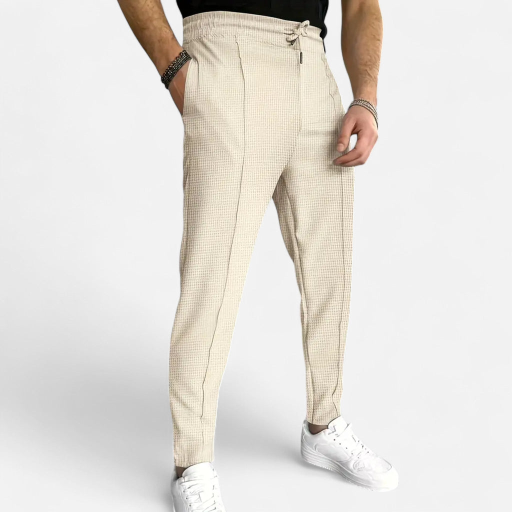 VELMAR | Herren Strickhose – Edles Waffelstrick-Design mit modernem Komfort