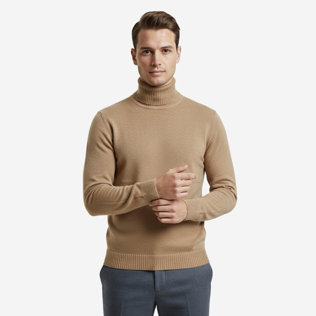 VELMAR | Herren Merino Rollkragenpullover