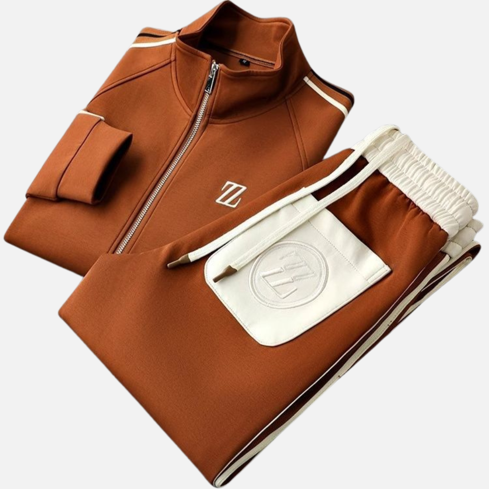 VELMAR | Herren Lycra Trainingsanzug 2-teilig – Moderner Komfort & Athleisure-Style