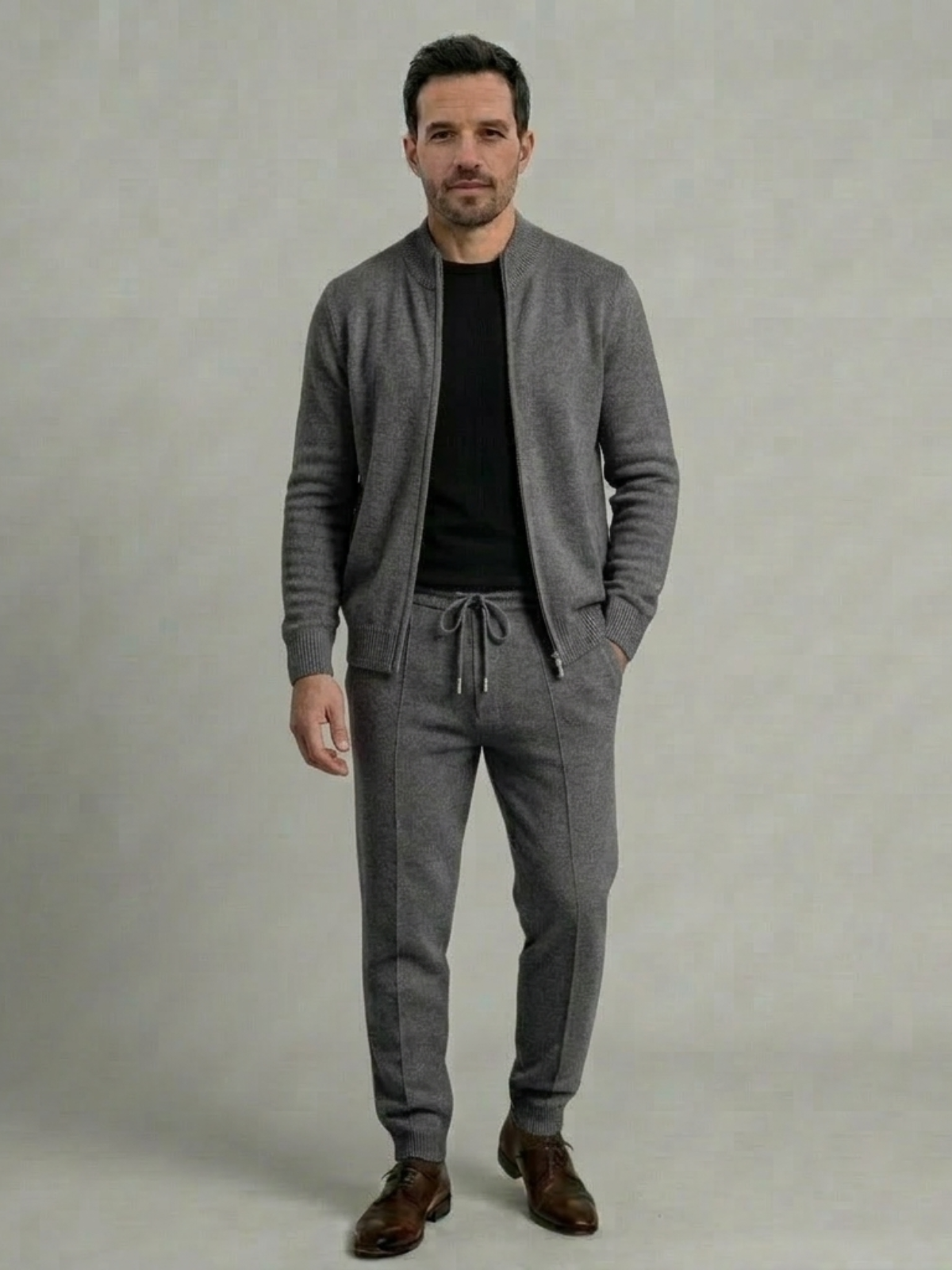 VELMAR | Herren Lounge Set – Zweiteilig aus  Merinowolle für Komfort und Stil