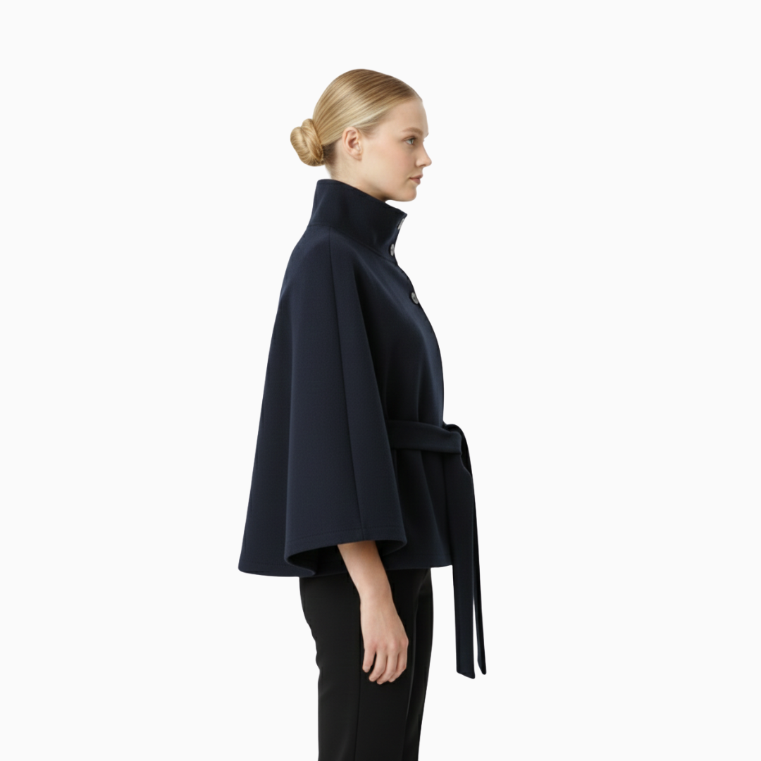 VELMAR | Damen Wollmantel elegant mit Gürtel aus Wollmischung kaufen