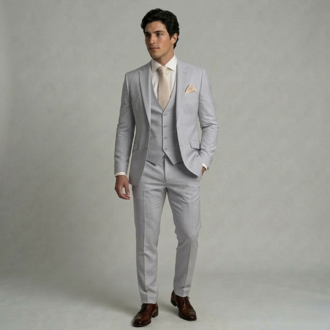 VELMAR | Herren Anzug – Dreiteiliger Slim-Fit Anzug für formelle Anlässe