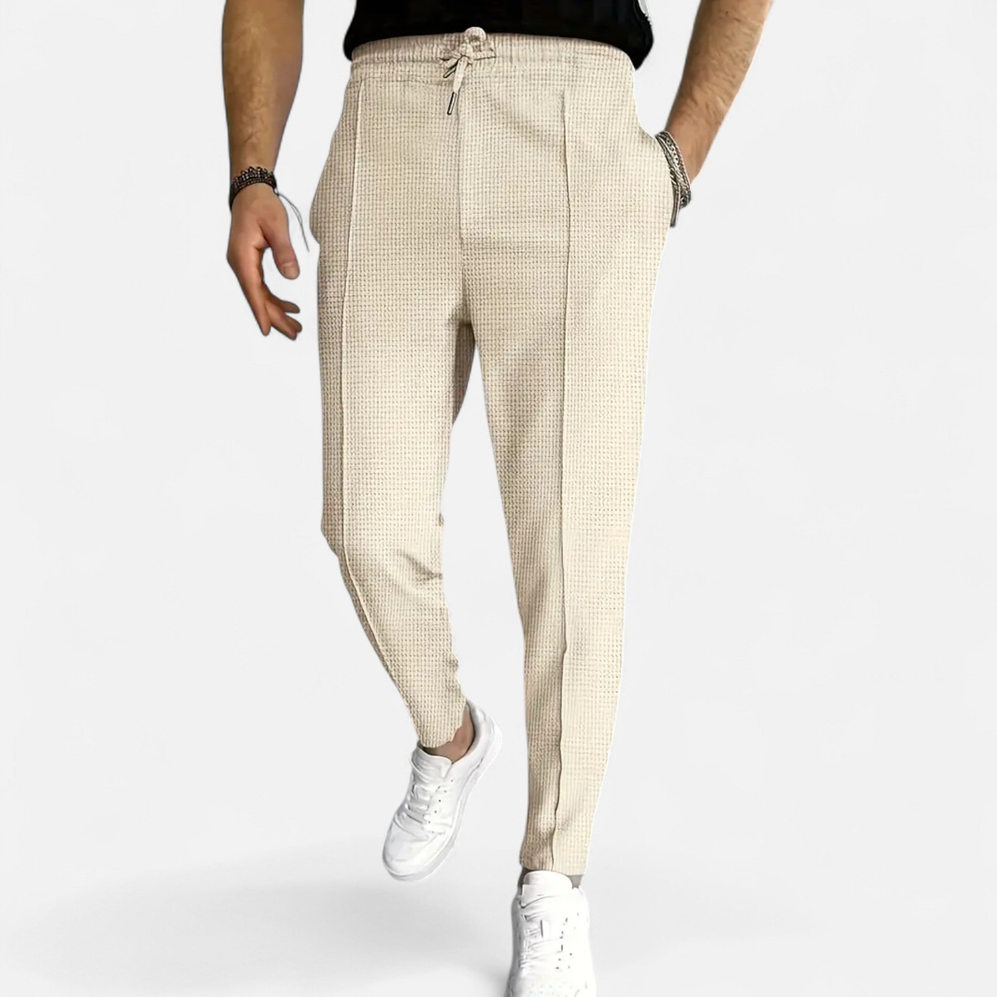 VELMAR | Herren Strickhose – Edles Waffelstrick-Design mit modernem Komfort