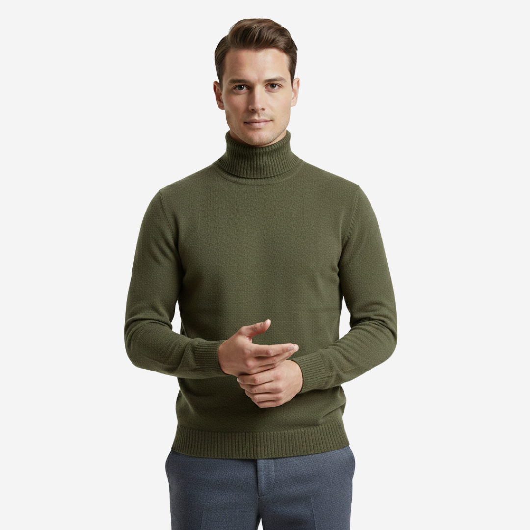 VELMAR | Herren Merino Rollkragenpullover