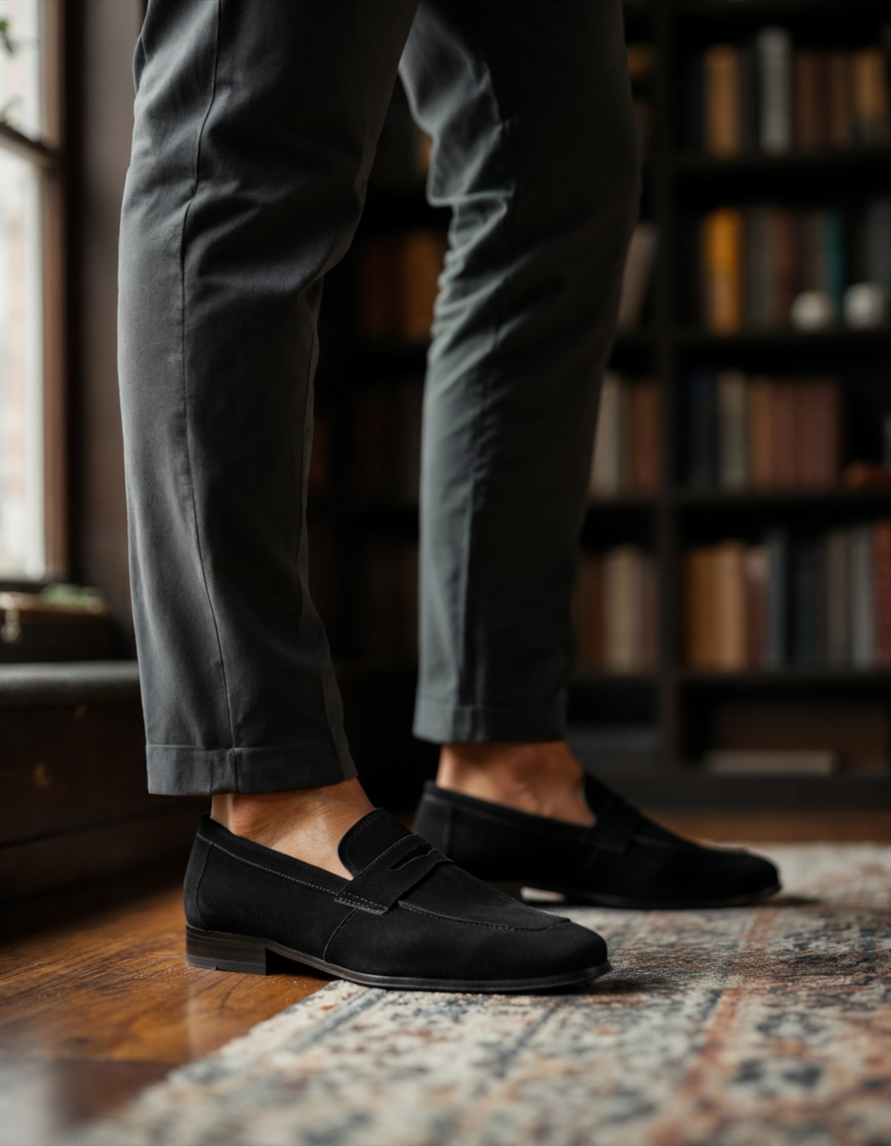 VELMAR | Herren Wildleder Penny Loafer Luxuriöses Leder Bequeme Passform