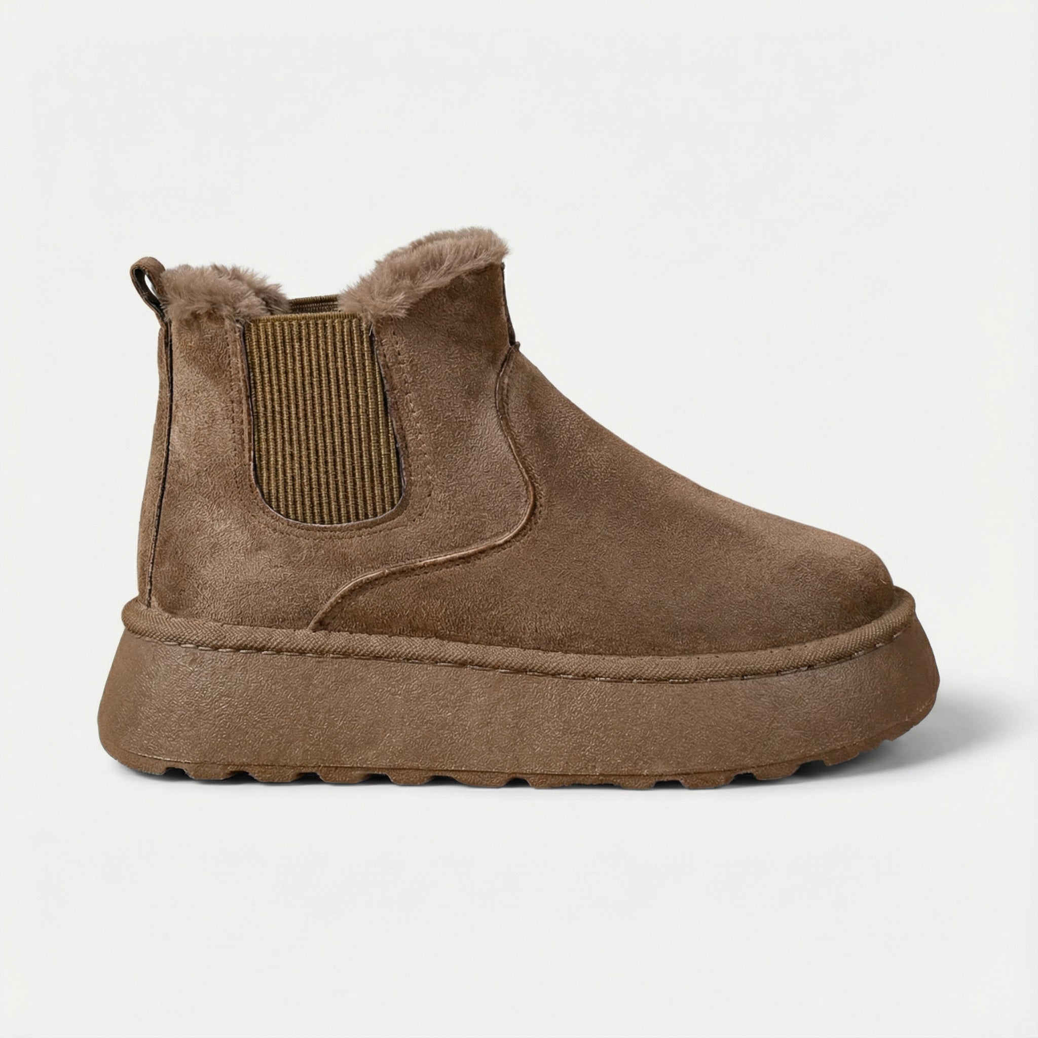 VELMAR | Damen Chelsea Boots – Flauschige Wärme trifft moderne Eleganz