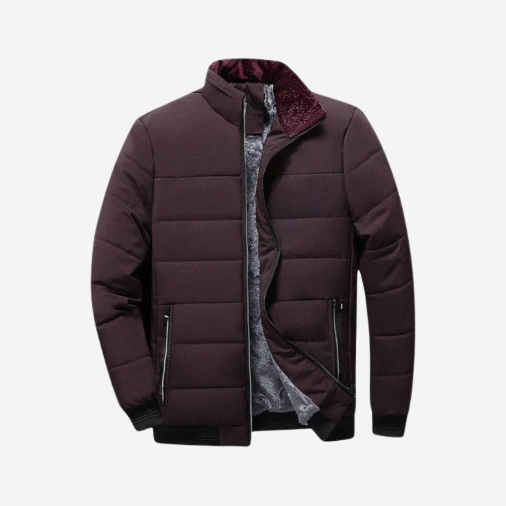 VELMAR | Herren Winter Steppjacke Warm Gefüttert mit Stehkragen