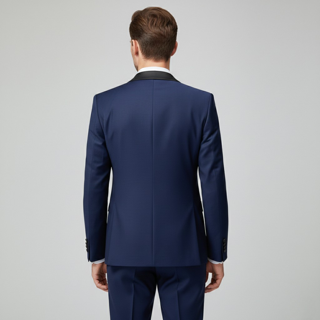 VELMAR | Herren Smoking – Dreiteiliger Slim-Fit Anzug für elegante Anlässe