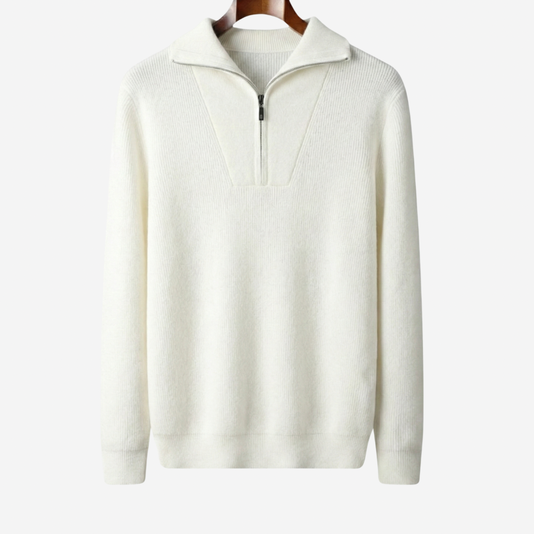 VELMAR | Herren Half Zip Pullover aus Merino Wolle