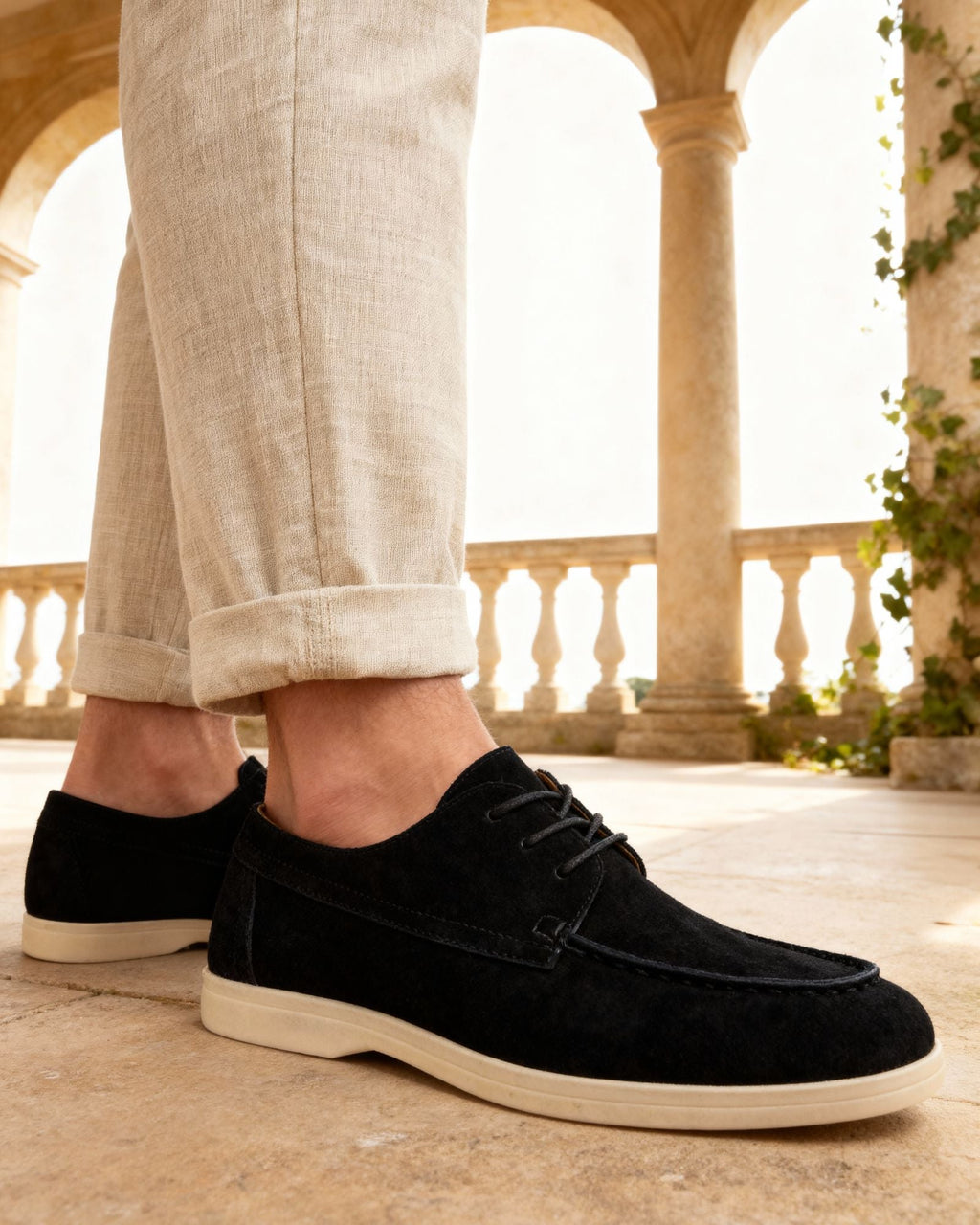 VELMAR | Herren Wildleder Schnürschuhe Klassische Passform Smart Casual