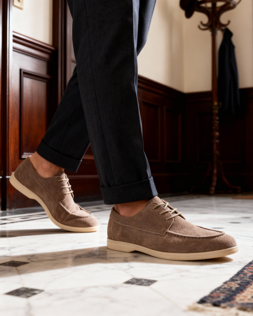 VELMAR | Herren Wildleder Schnürschuhe Klassische Passform Smart Casual
