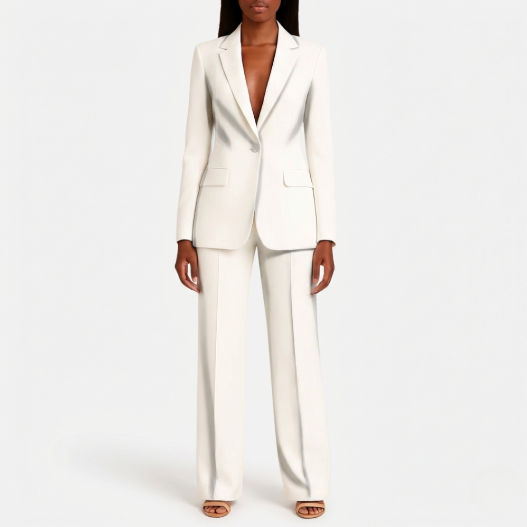 VELMAR | Damen Hosenanzug Zweiteiler Langer Blazer fürs Büro & Events