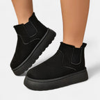 VELMAR | Damen Chelsea Boots – Flauschige Wärme trifft moderne Eleganz