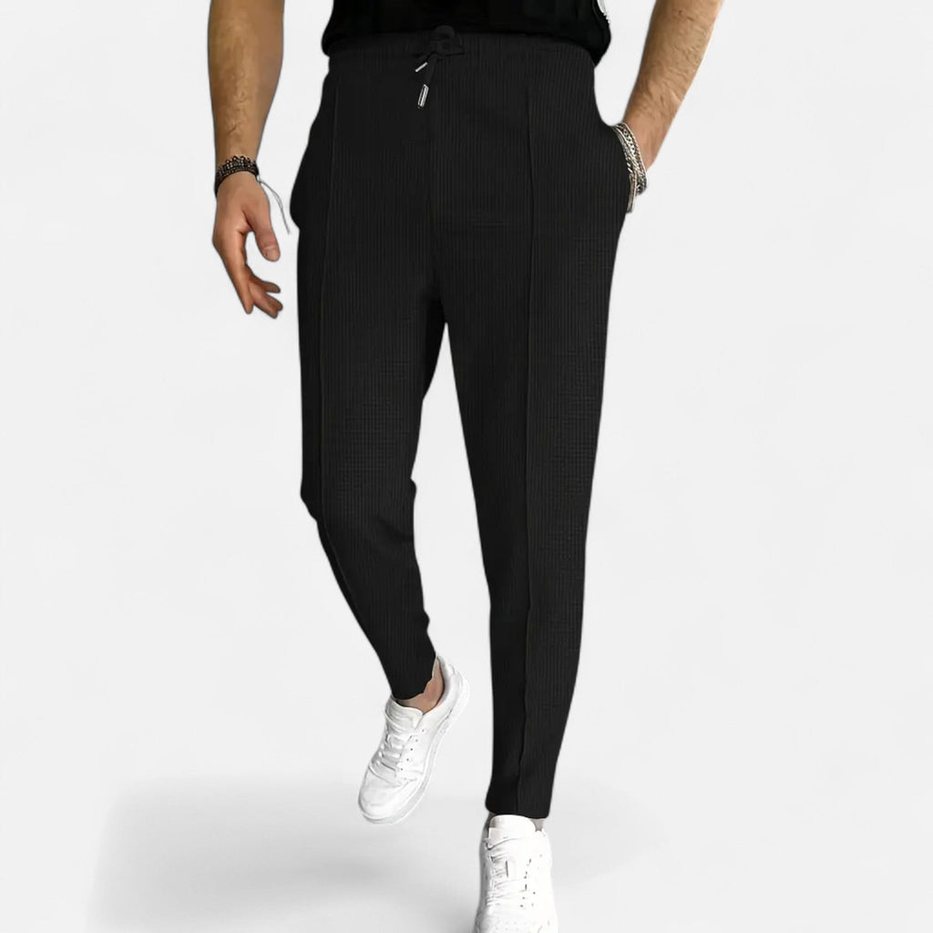 VELMAR | Herren Strickhose – Edles Waffelstrick-Design mit modernem Komfort