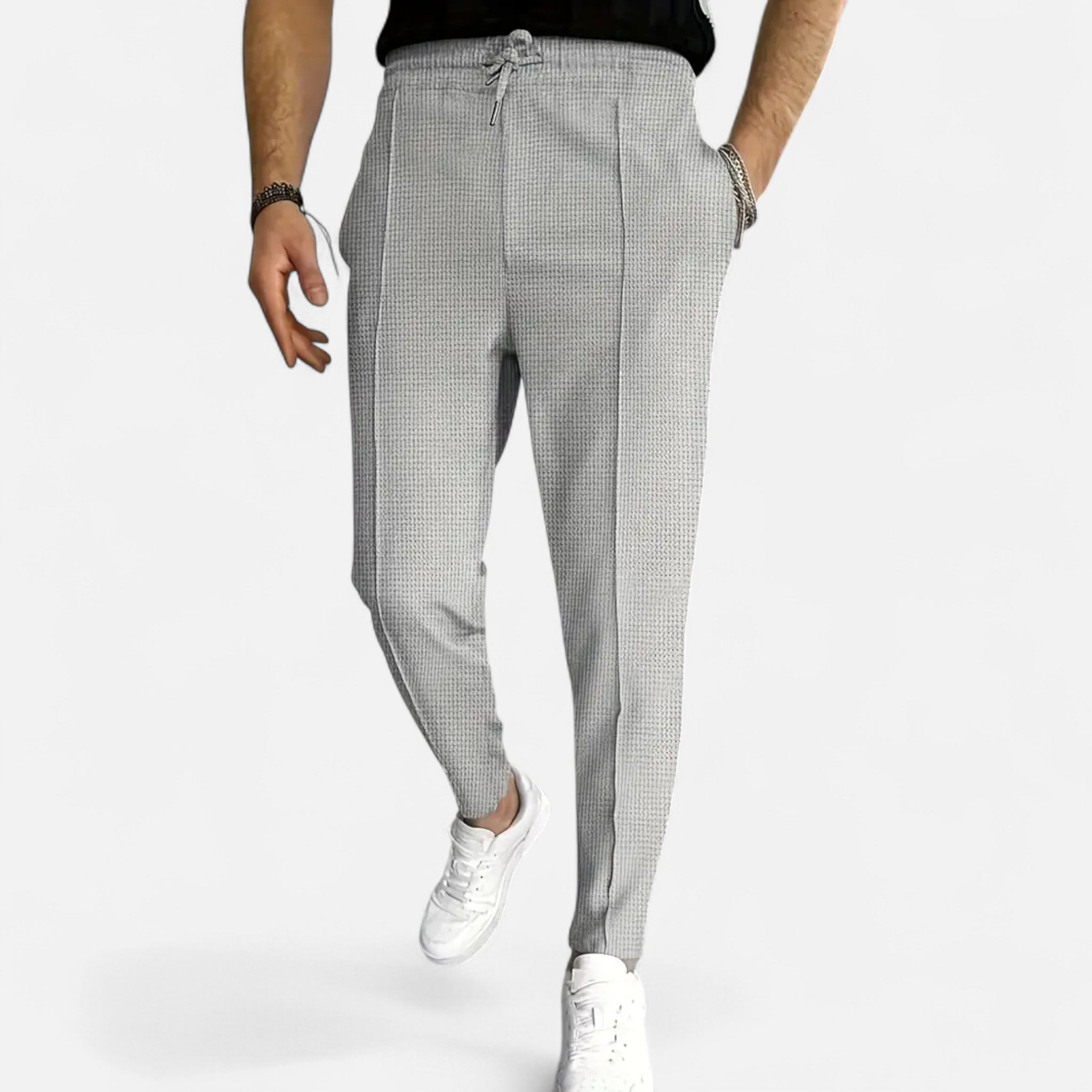 VELMAR | Herren Strickhose – Edles Waffelstrick-Design mit modernem Komfort