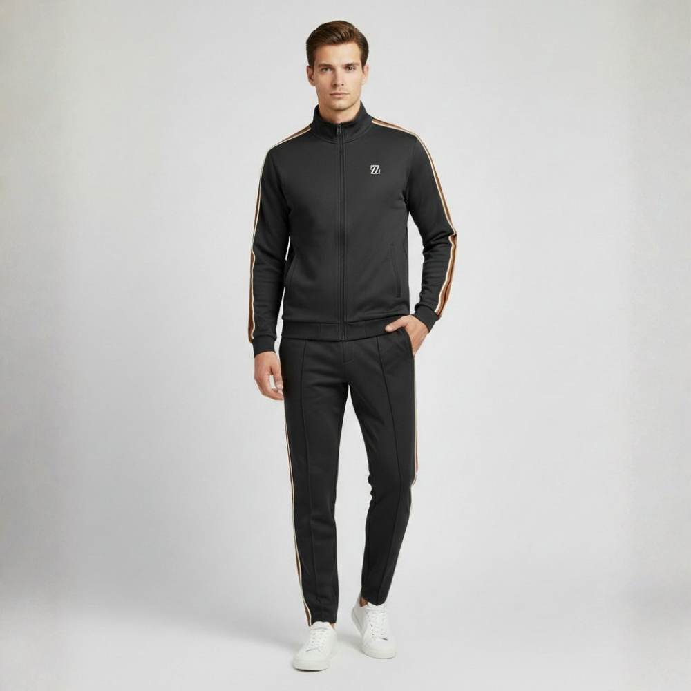 VELMAR | Herren Lycra Trainingsanzug 2-teilig – Moderner Komfort & Athleisure-Style