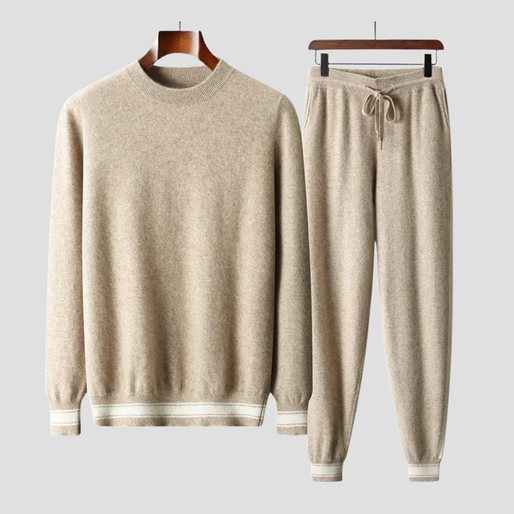 VELMAR | Merinowolle Lounge Set für Herren – Pullover & Jogginghose