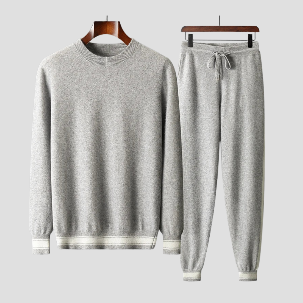 Velmar | Merino Lounge Set für Herren – Pullover & Jogginghose