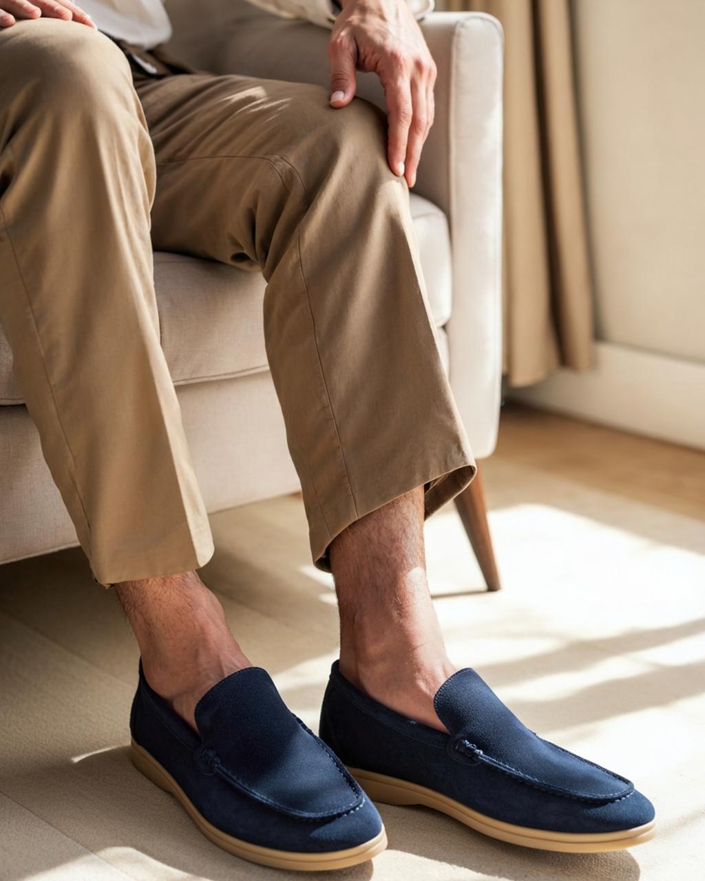 VELMAR | Herren Wildleder Loafer Klassische Passform Eleganter Alltag