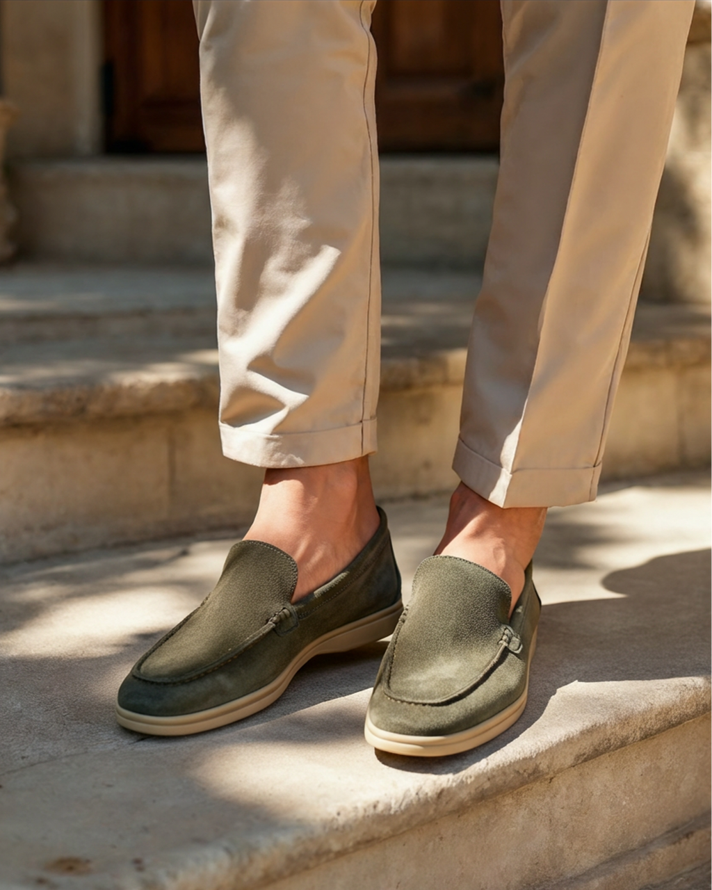 VELMAR | Herren Wildleder Loafer Klassische Passform Eleganter Alltag