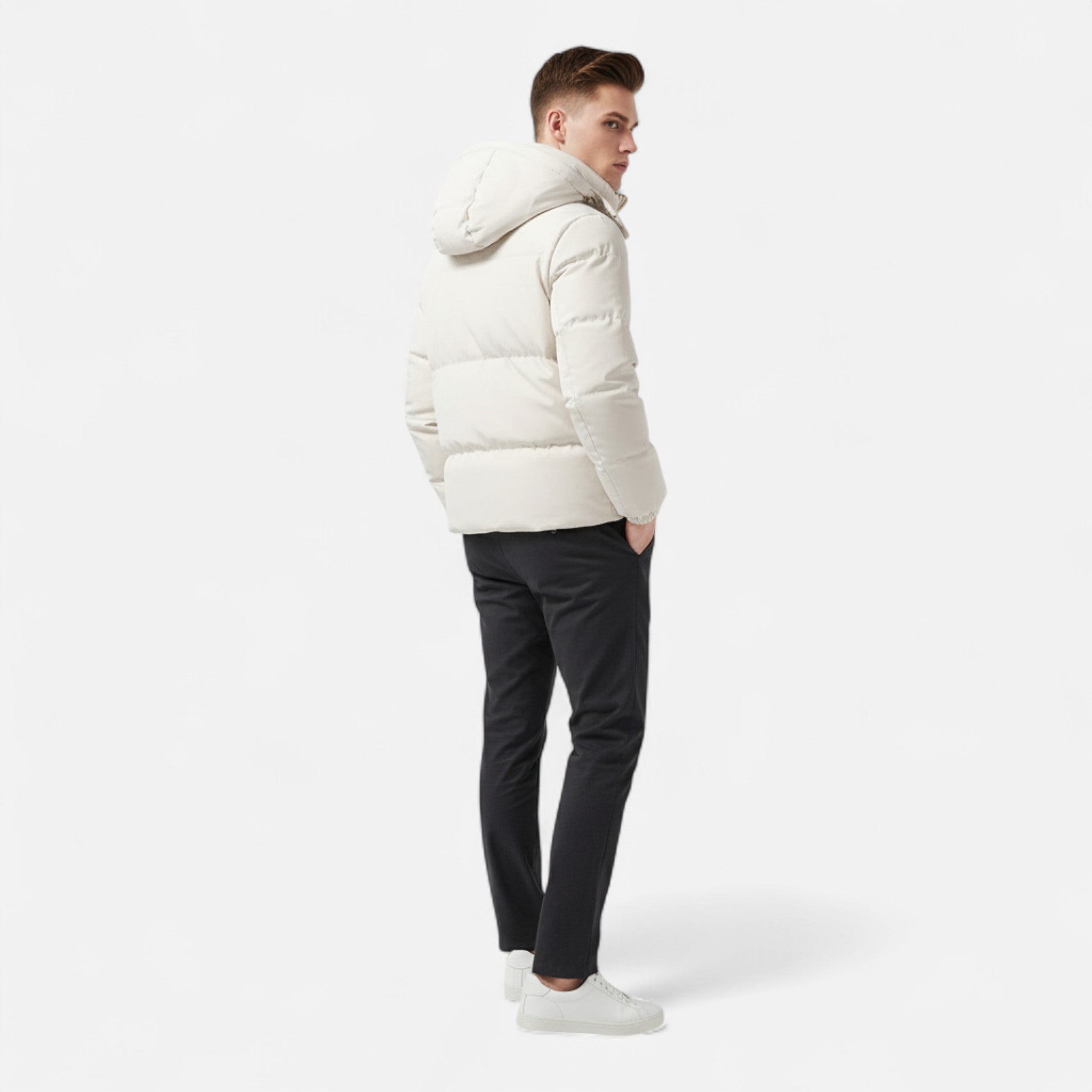 VELMAR | Herren Steppjacke mit Kapuze – Klassische Winterjacke mit winddichter Eleganz