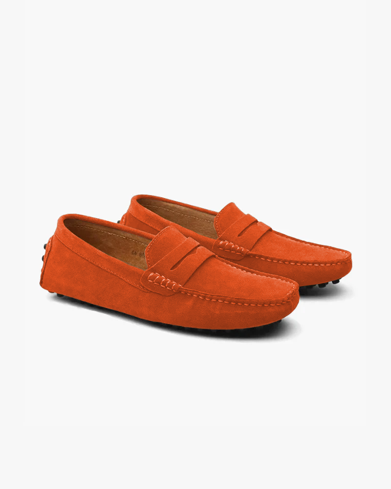VELMAR | Herren Klassische Wildleder Slip-On Loafer Bequeme Passform