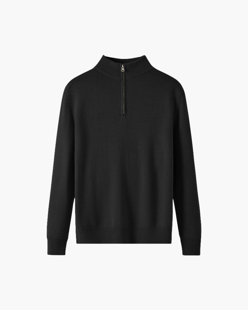 VELMAR | Herren Merino Wollpullover Half Zip Warm
