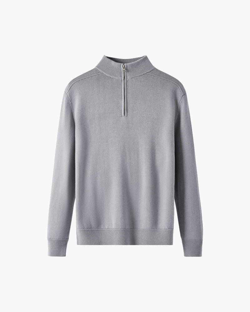 VELMAR | Herren Merino Wollpullover Half Zip Warm